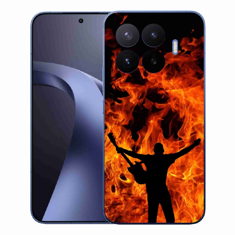 Gélový kryt mmCase na Xiaomi 17T Pro - muzikant a oheň