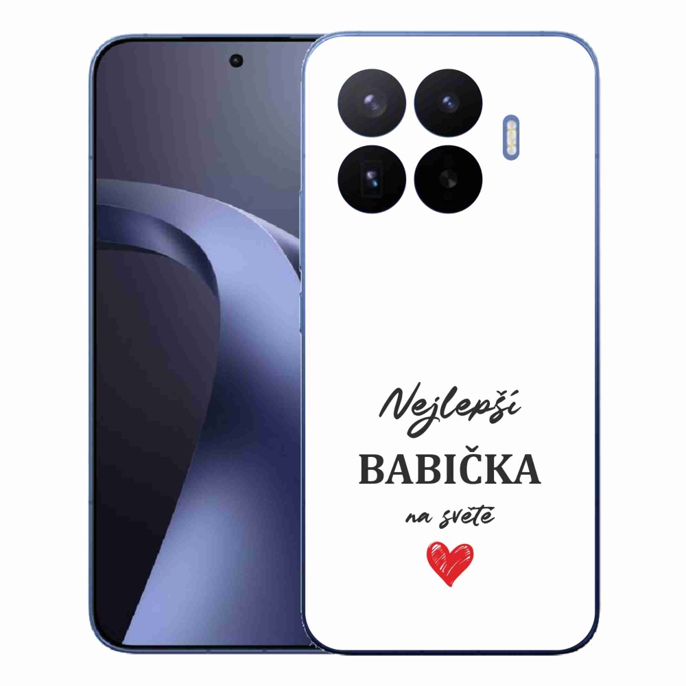 Gélový kryt mmCase na Xiaomi 17T Pro - najlepšia babička 1 biele pozadie
