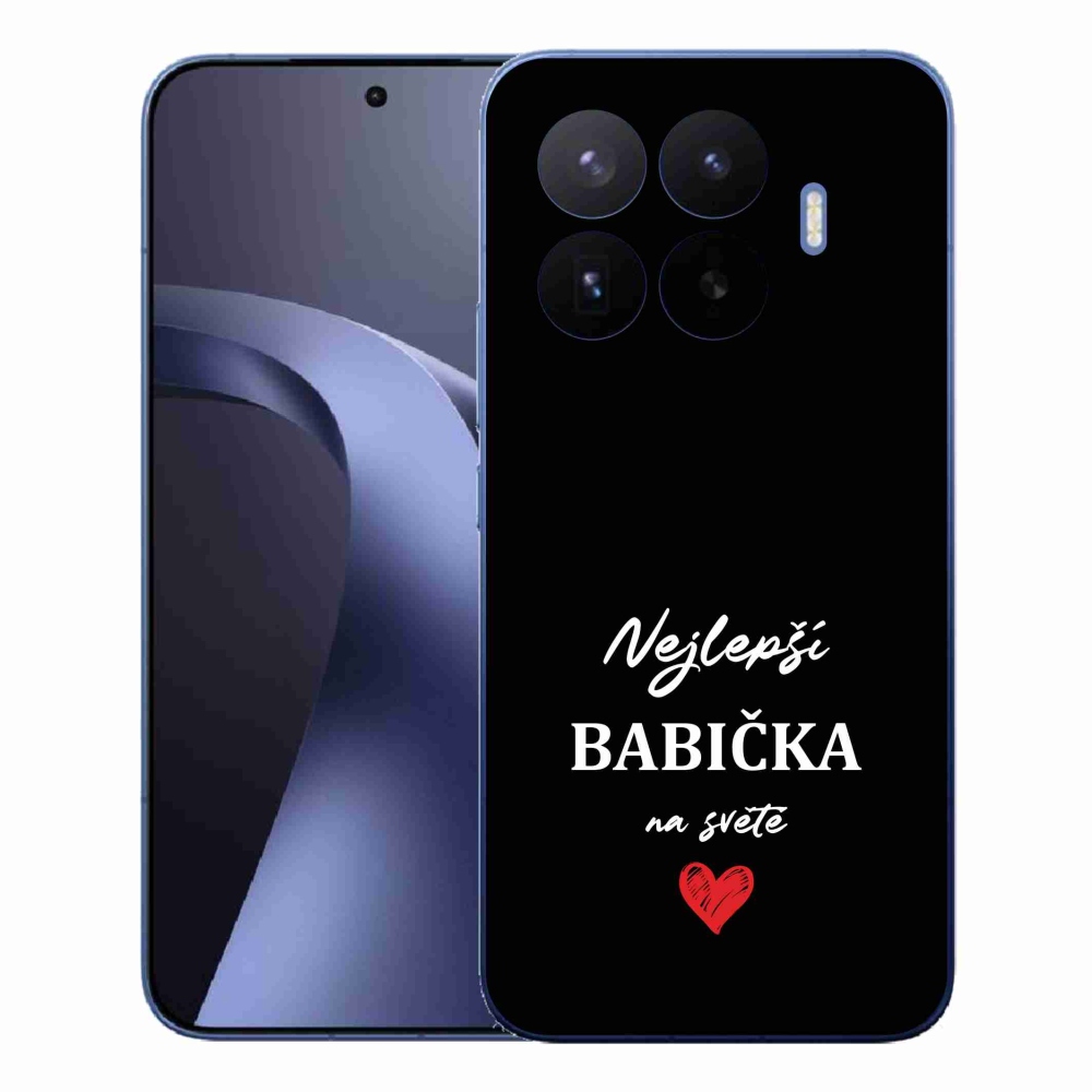 Gélový kryt mmCase na Xiaomi 17T Pro - najlepšia babička 1 čierne pozadie