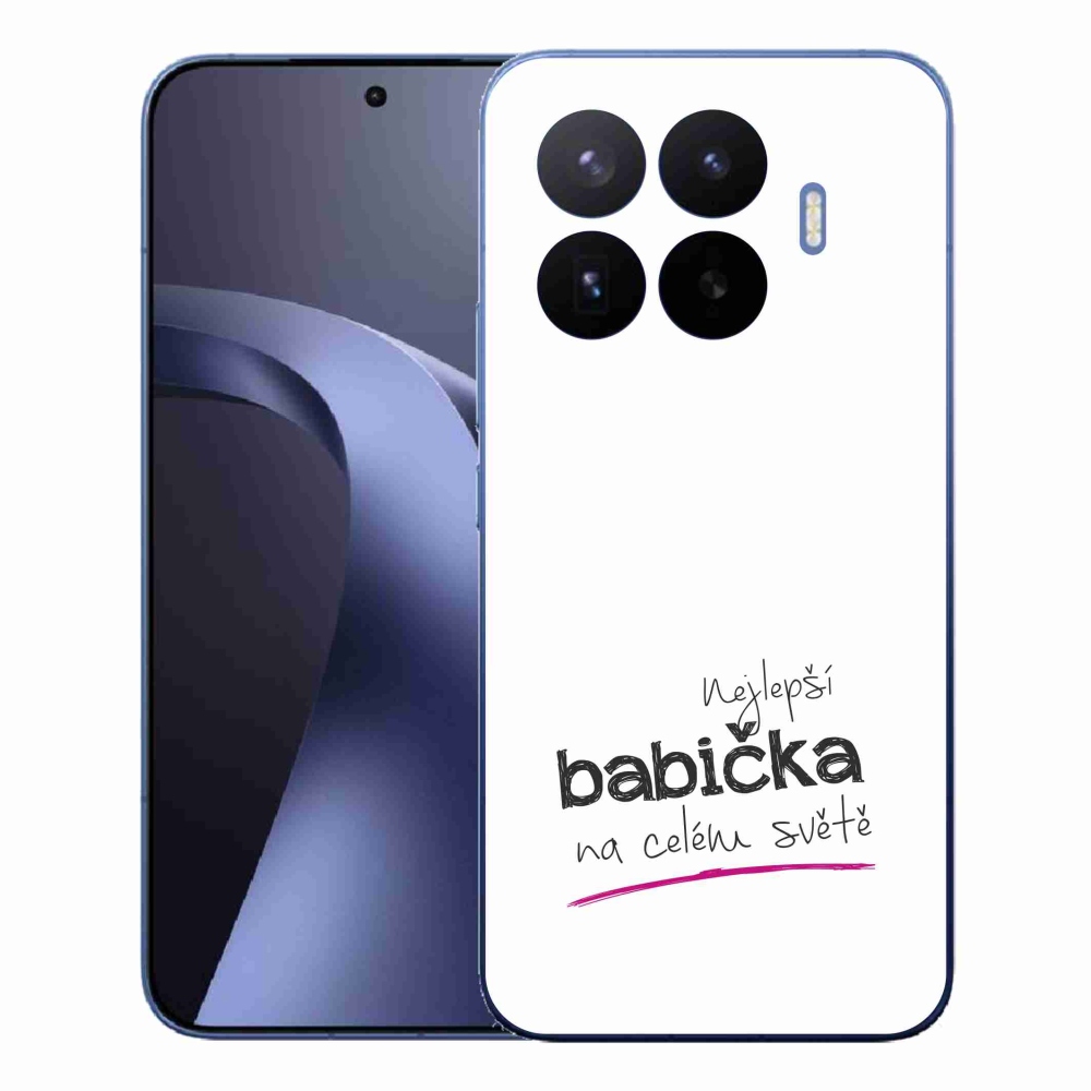 Gélový kryt mmCase na Xiaomi 17T Pro - najlepšia babička 4 biele pozadie