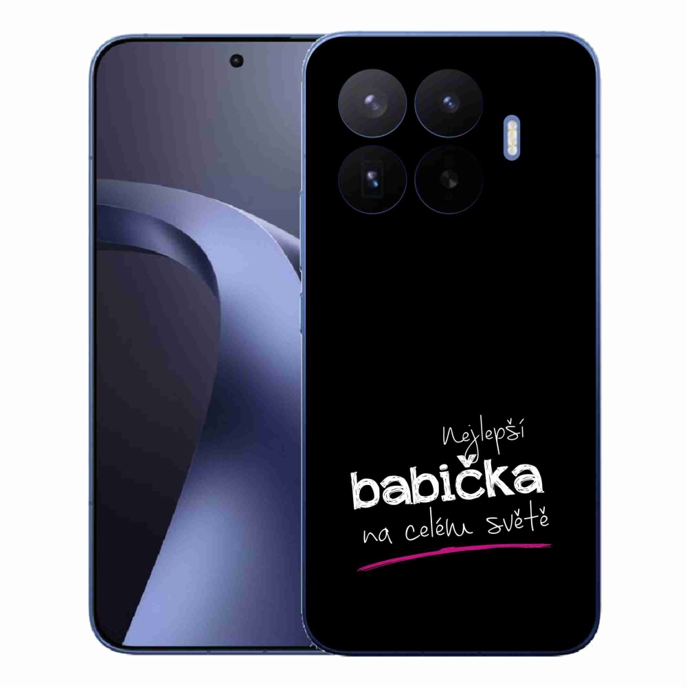 Gélový kryt mmCase na Xiaomi 17T Pro - najlepšia babička 4 čierne pozadie