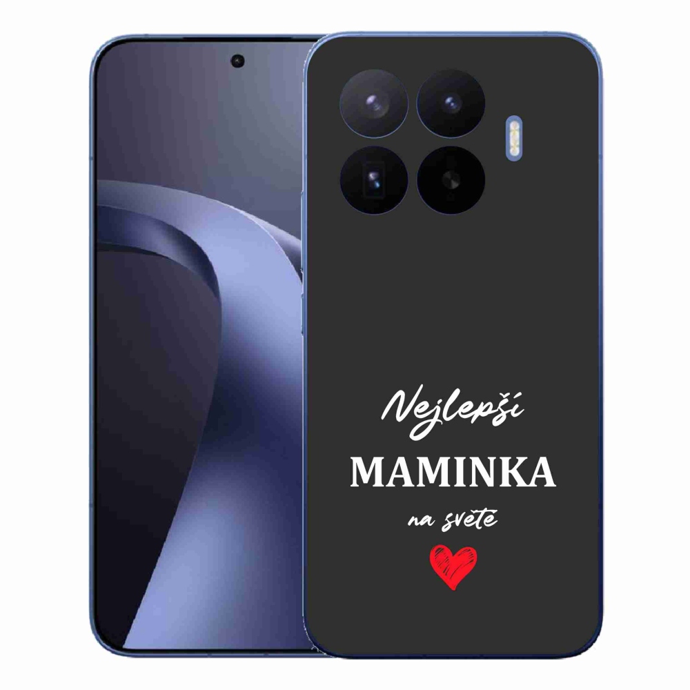 Gélový kryt mmCase na Xiaomi 17T Pro - najlepšia mamička 1 čierne pozadie