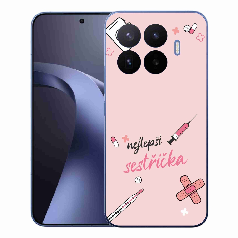 Gélový kryt mmCase na Xiaomi 17T Pro - najlepšia sestrička ružové pozadie
