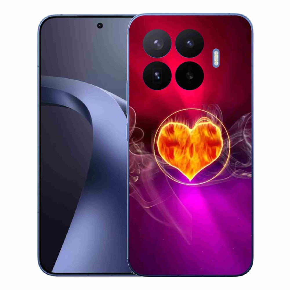 Gélový kryt mmCase na Xiaomi 17T Pro - ohnivé srdce