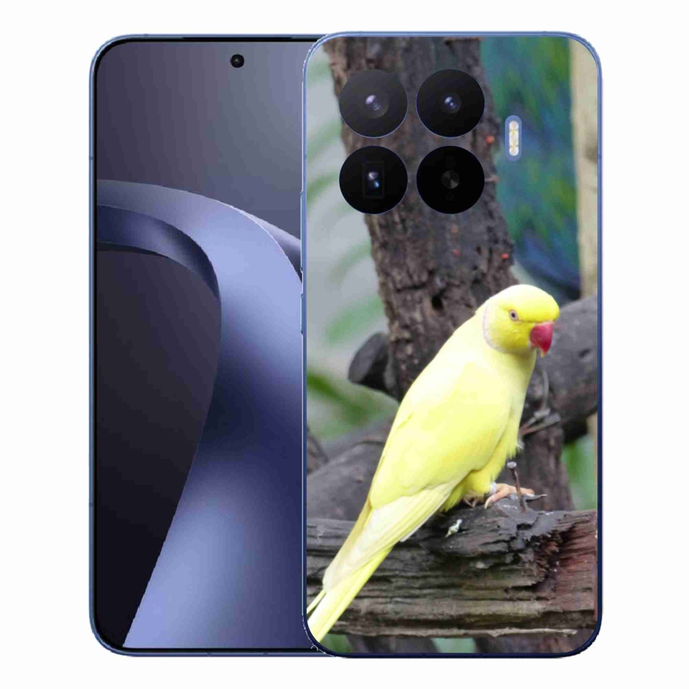 Gélový kryt mmCase na Xiaomi 17T Pro - papagáj alexander žltý