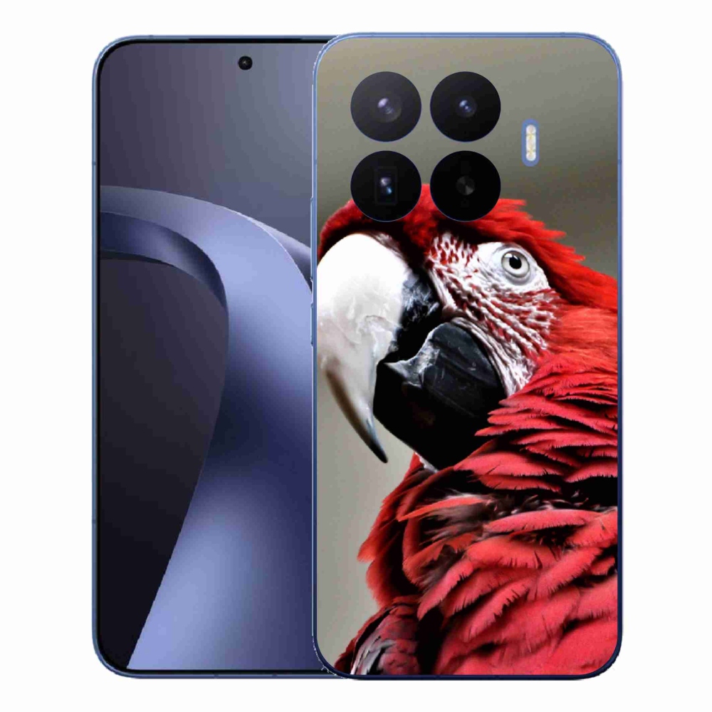 Gélový kryt mmCase na Xiaomi 17T Pro - papagáj ara červený