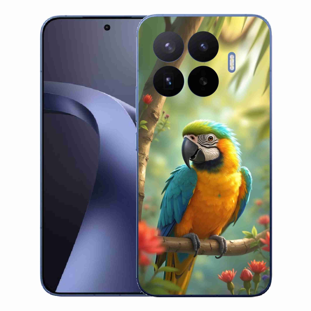 Gélový kryt mmCase na Xiaomi 17T Pro - papagáj ara modrožltá