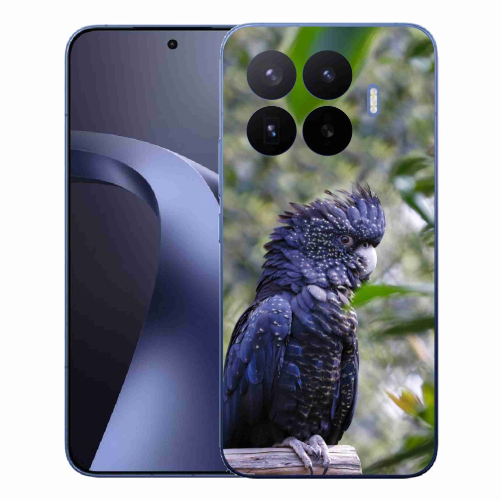 Gélový kryt mmCase na Xiaomi 17T Pro - papagáj kakadu čierny