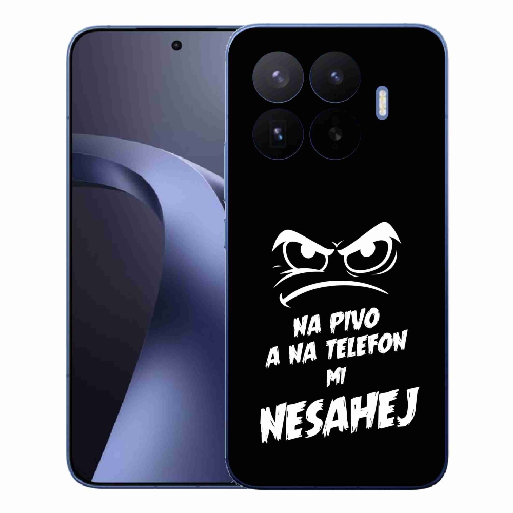 Gélový kryt mmCase na Xiaomi 17T Pro - pivný motív 2 čierne pozadie