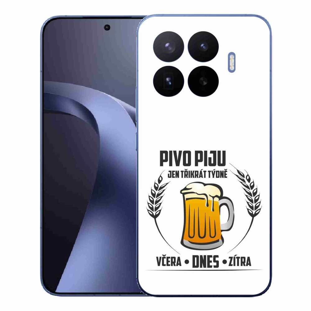 Gélový kryt mmCase na Xiaomi 17T Pro - pivný motív biele pozadie