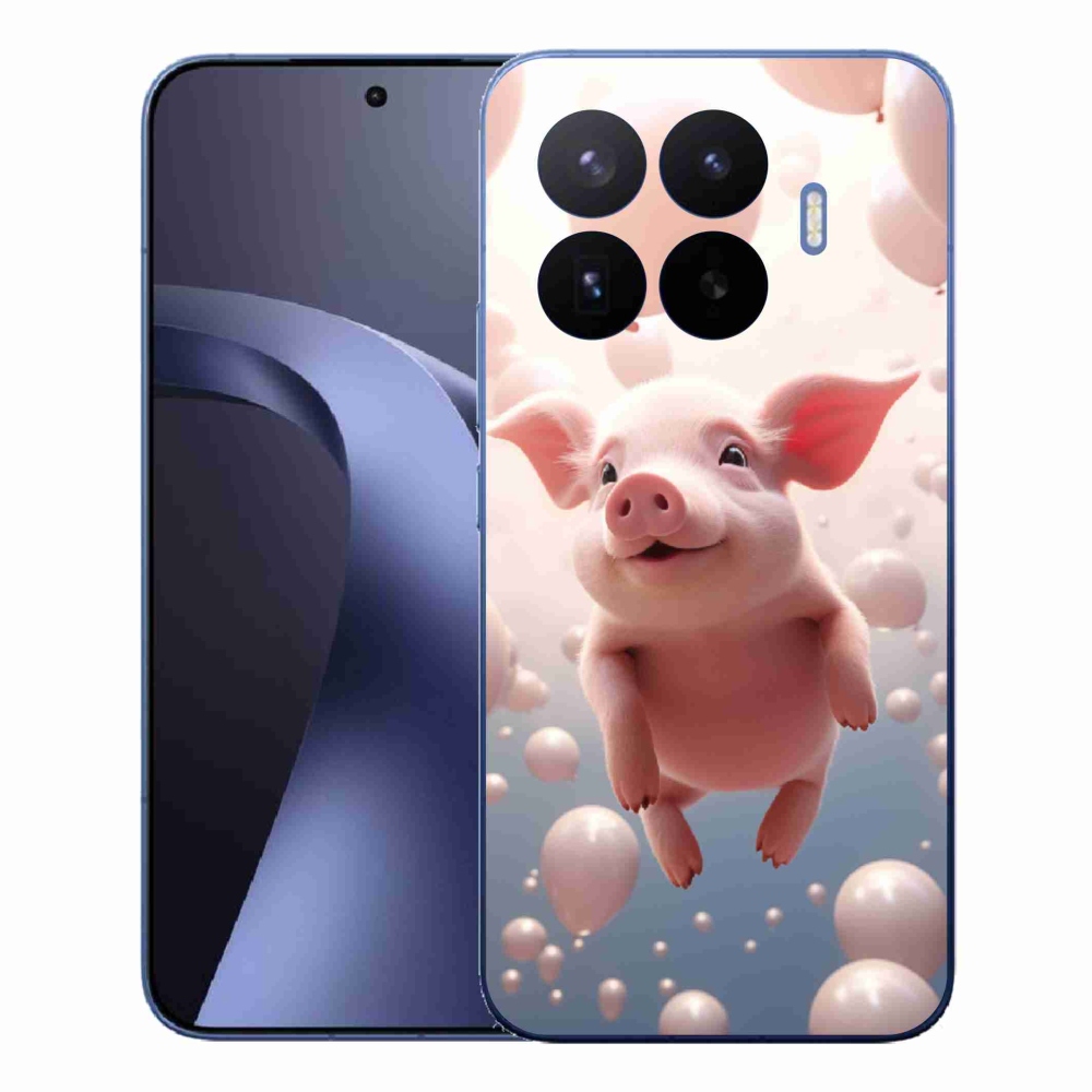 Gélový kryt mmCase na Xiaomi 17T Pro - prasiatko s balónikmi