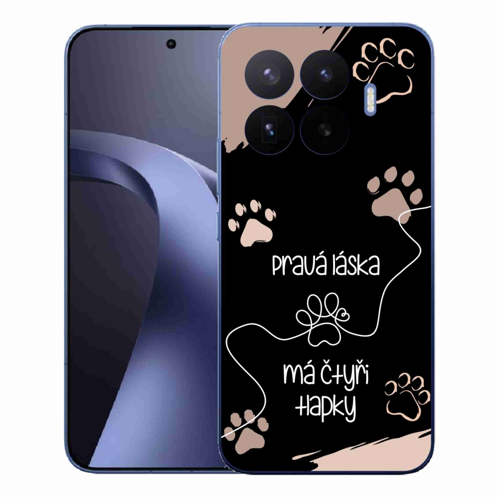 Gélový kryt mmCase na Xiaomi 17T Pro - psí motív 1 čierne pozadie