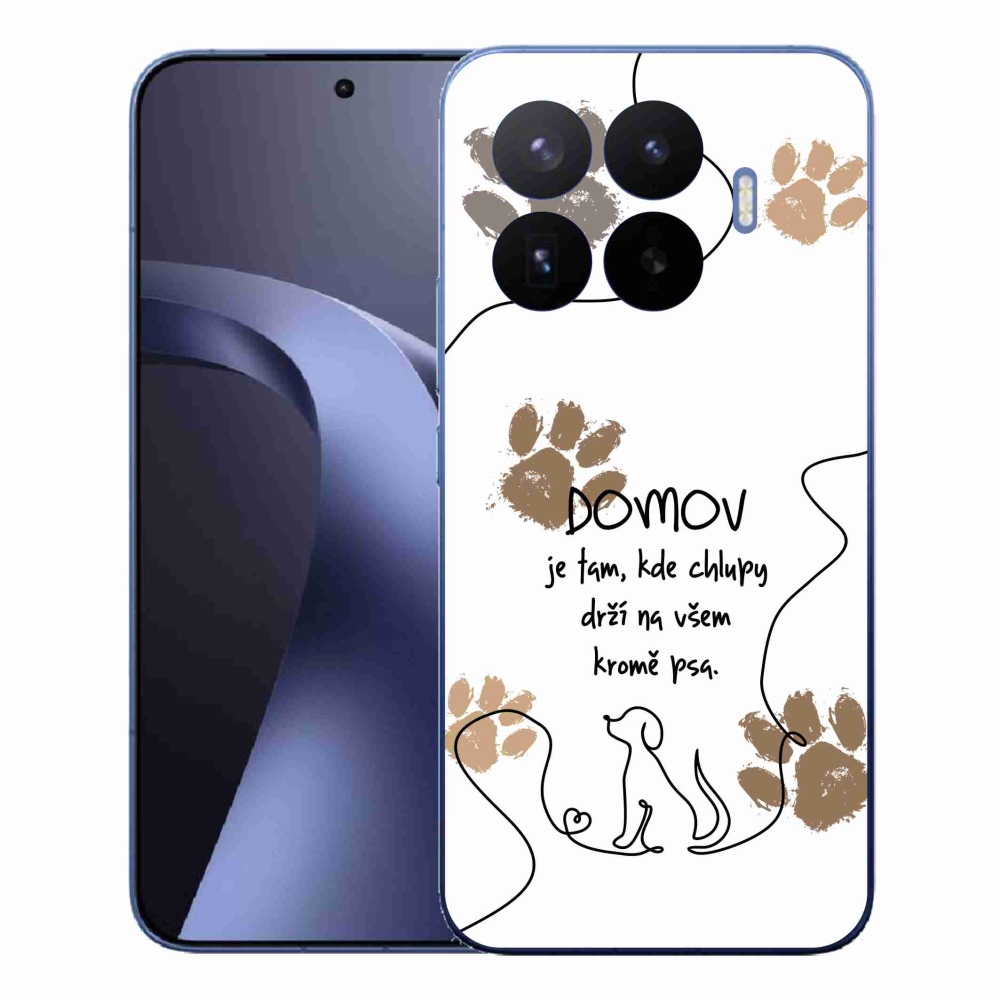 Gélový kryt mmCase na Xiaomi 17T Pro - psí motív biele pozadie
