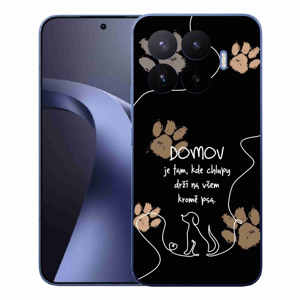Gélový kryt mmCase na Xiaomi 17T Pro - psí motív čierne pozadie