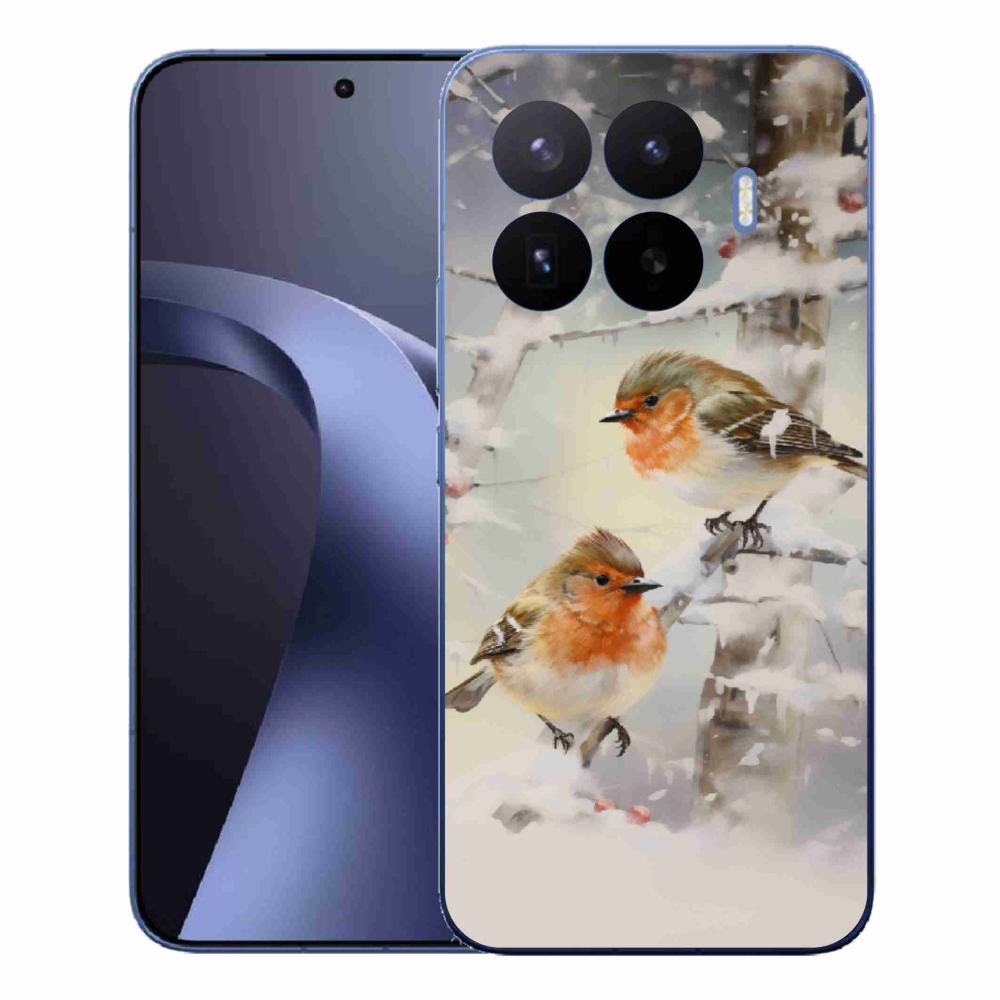 Gélový kryt mmCase na Xiaomi 17T Pro - vtáčiky v zime
