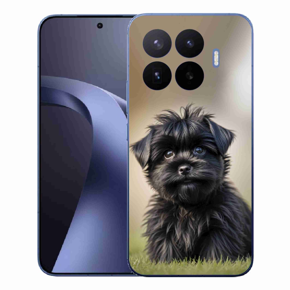 Gélový kryt mmCase na Xiaomi 17T Pro - roztomilý čierny psík
