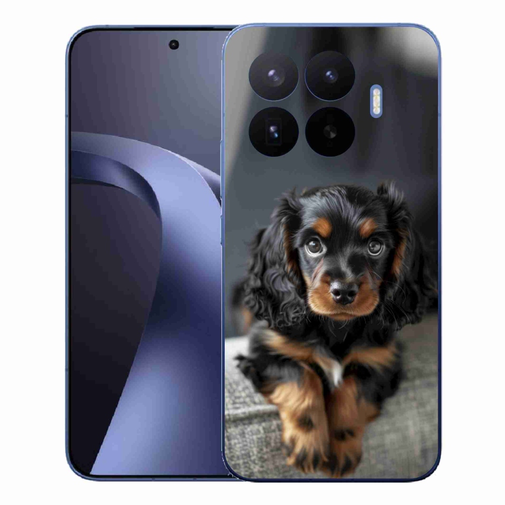 Gélový kryt mmCase na Xiaomi 17T Pro - roztomilý dlhosrstý jazvečík