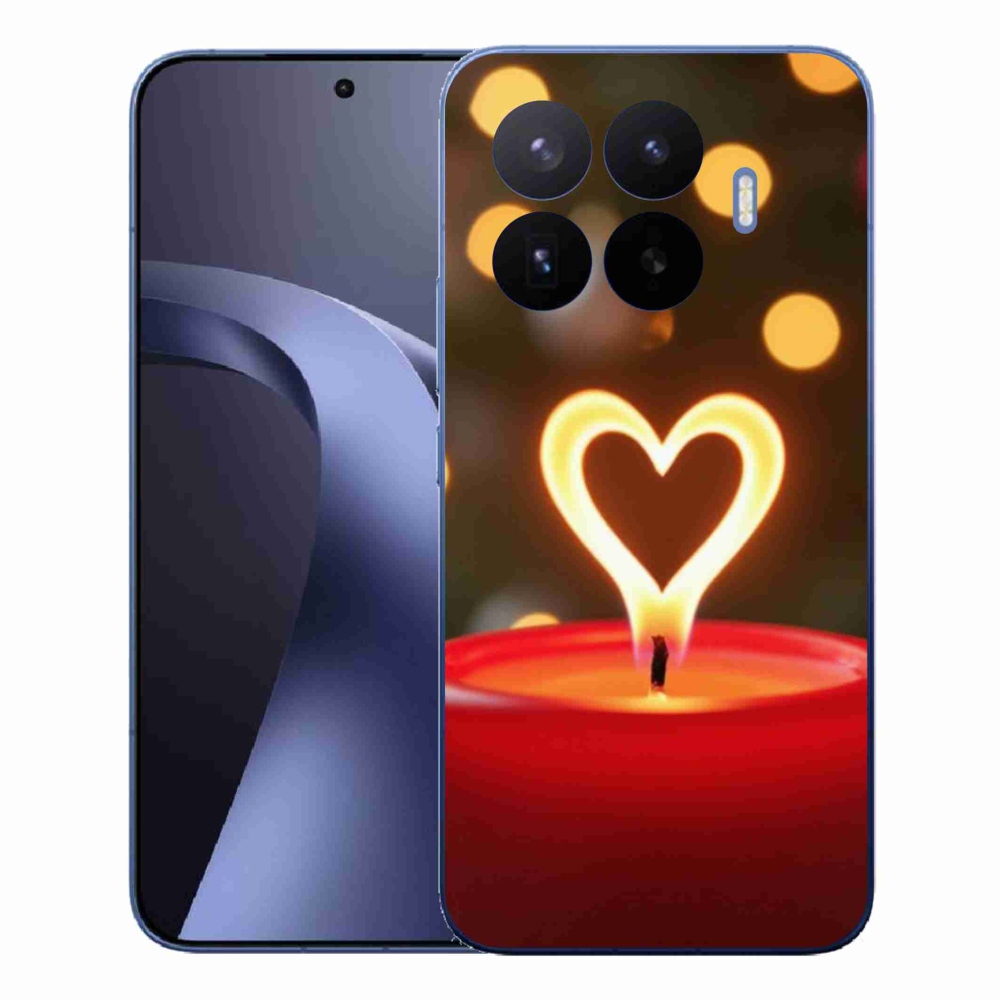 Gélový kryt mmCase na Xiaomi 17T Pro - srdce z plameňa