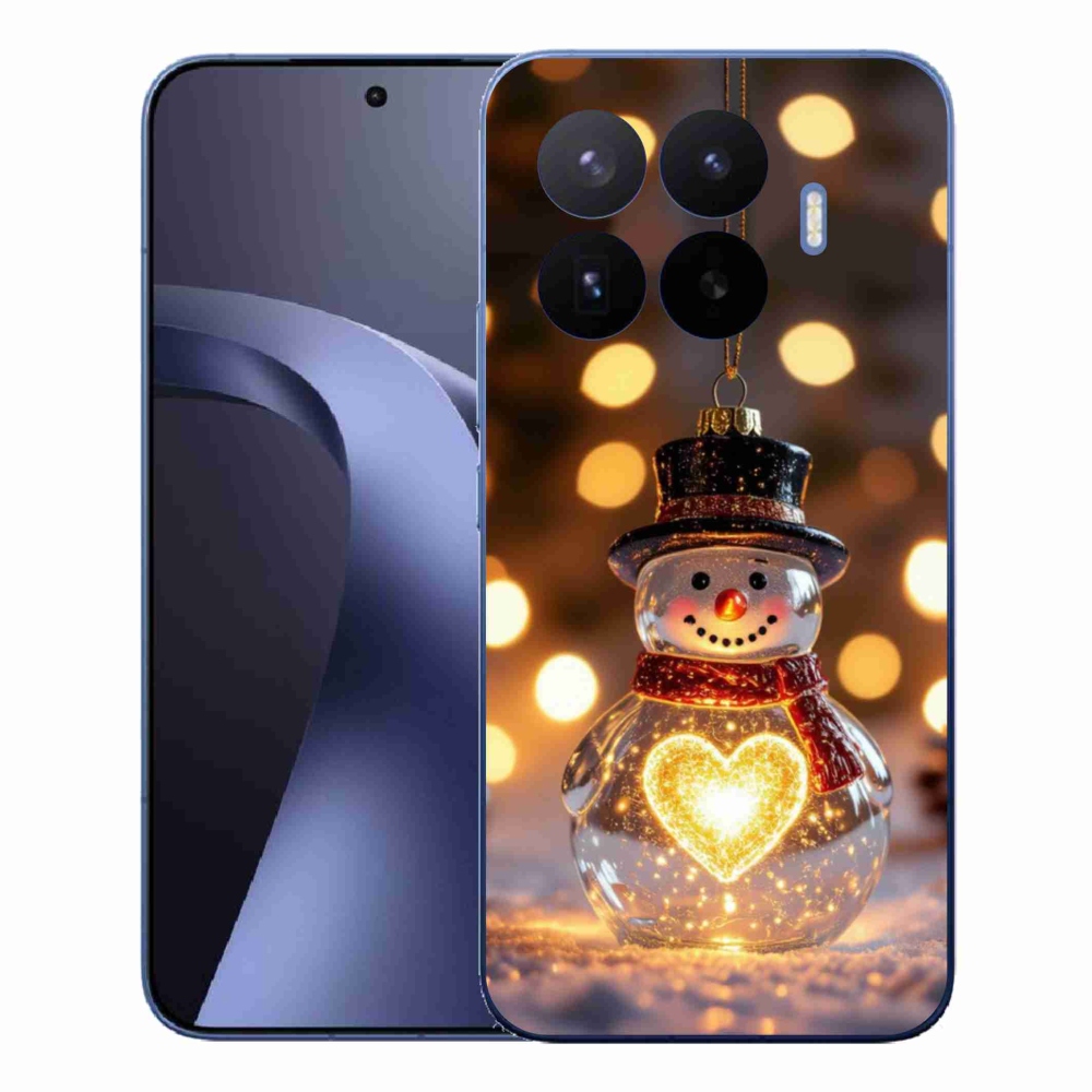 Gélový kryt mmCase na Xiaomi 17T Pro - svietiaci vianočný snehuliak