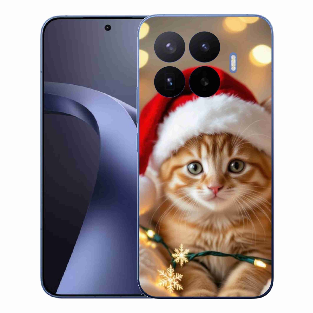 Gélový kryt mmCase na Xiaomi 17T Pro - vianočné mačiatko