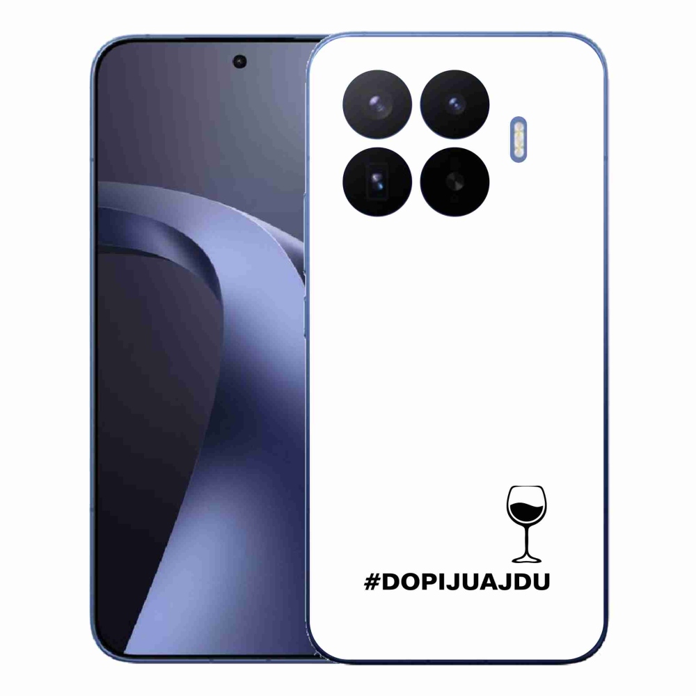 Gélový kryt mmCase na Xiaomi 17T Pro - vínny motív biele pozadie