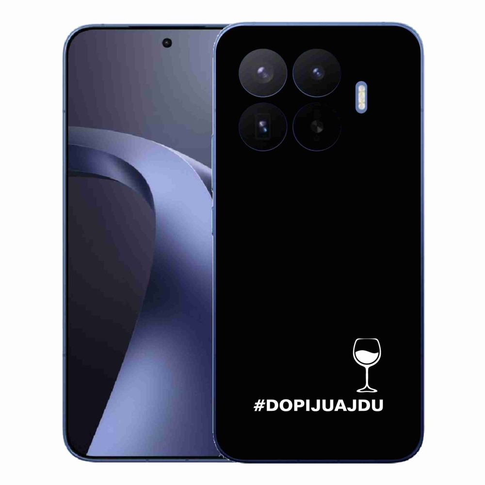 Gélový kryt mmCase na Xiaomi 17T Pro - vínny motív čierne pozadie