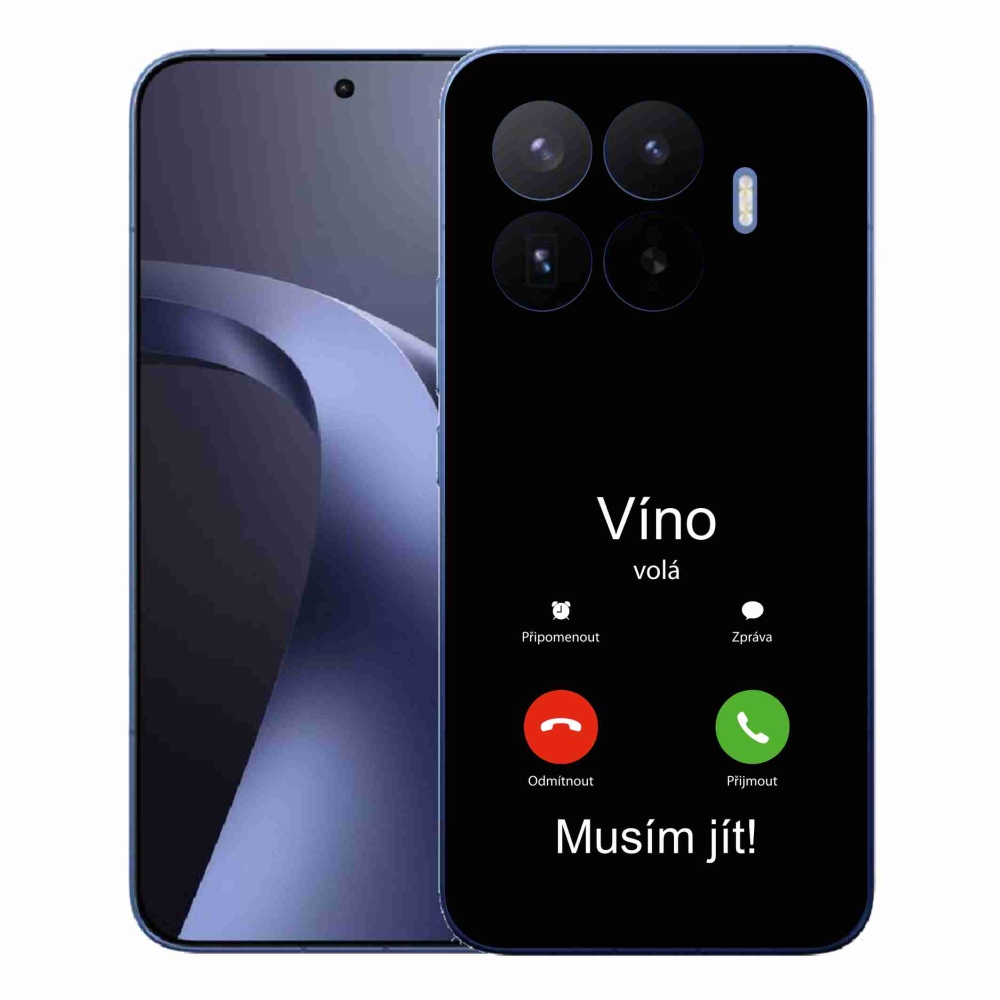 Gélový kryt mmCase na Xiaomi 17T Pro - víno volá čierne pozadie