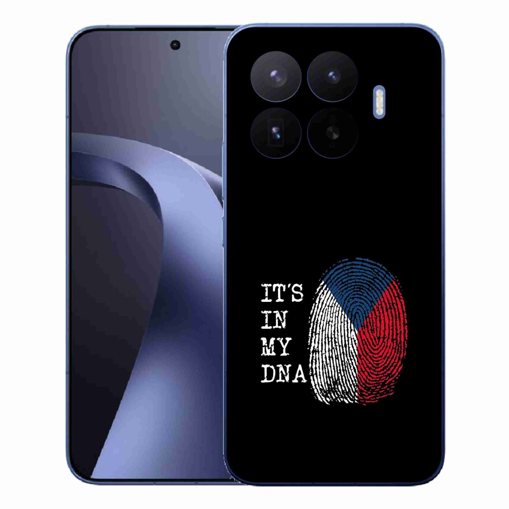 Gélový kryt mmCase na Xiaomi 17T Pro - vlajka odtlačok prsta čierne pozadie