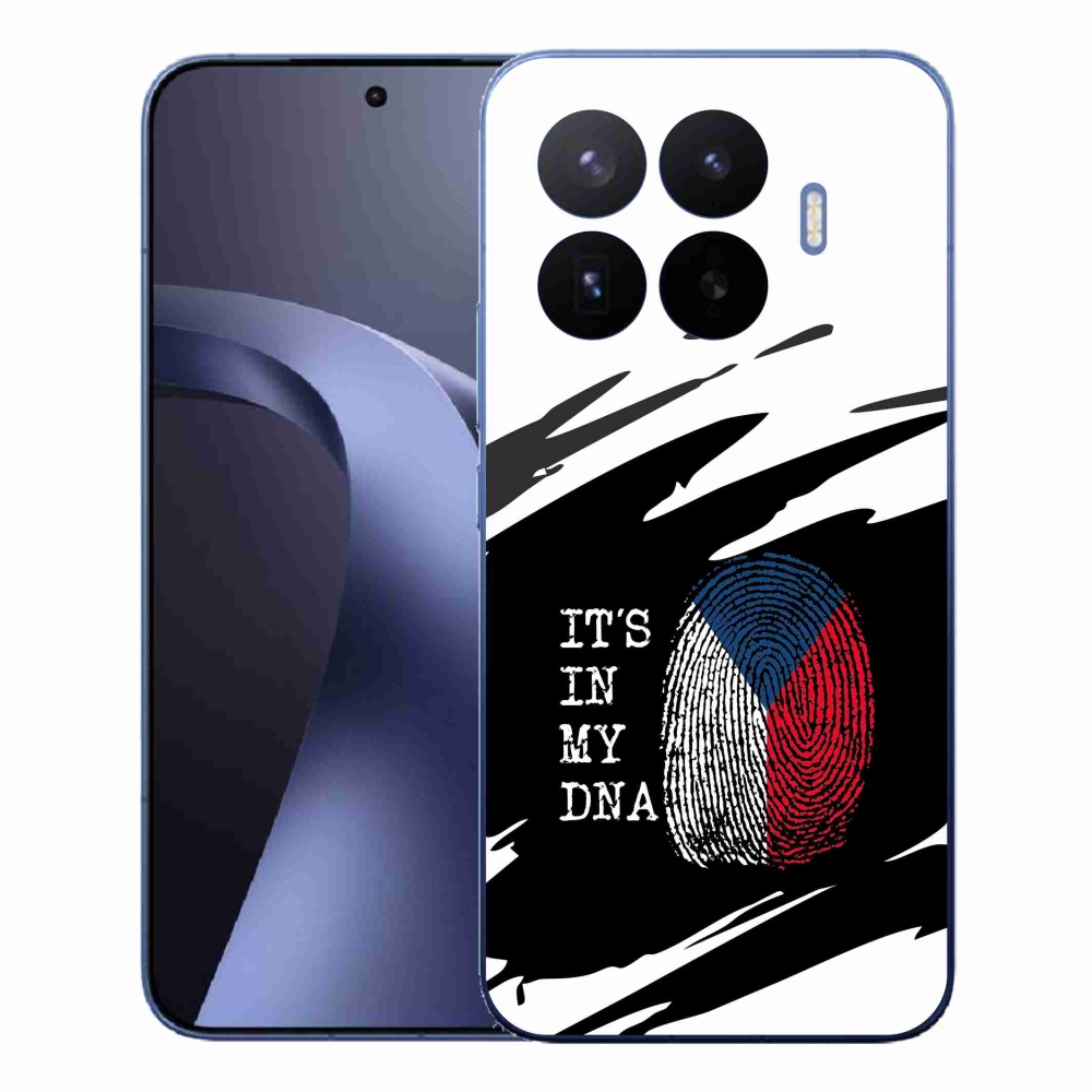 Gélový kryt mmCase na Xiaomi 17T Pro - vlajka odtlačok prsta čiernobiele pozadie