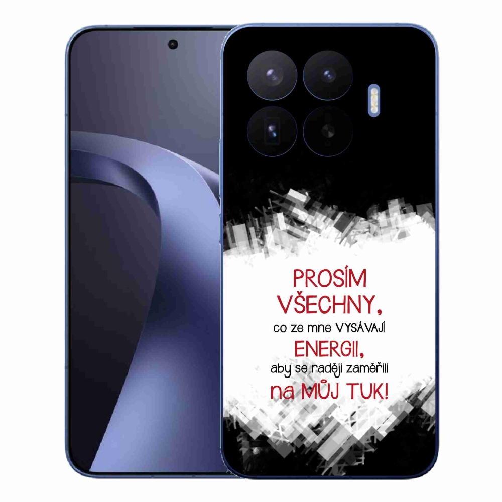 Gélový kryt mmCase na Xiaomi 17T Pro - vtipný text 1 červený
