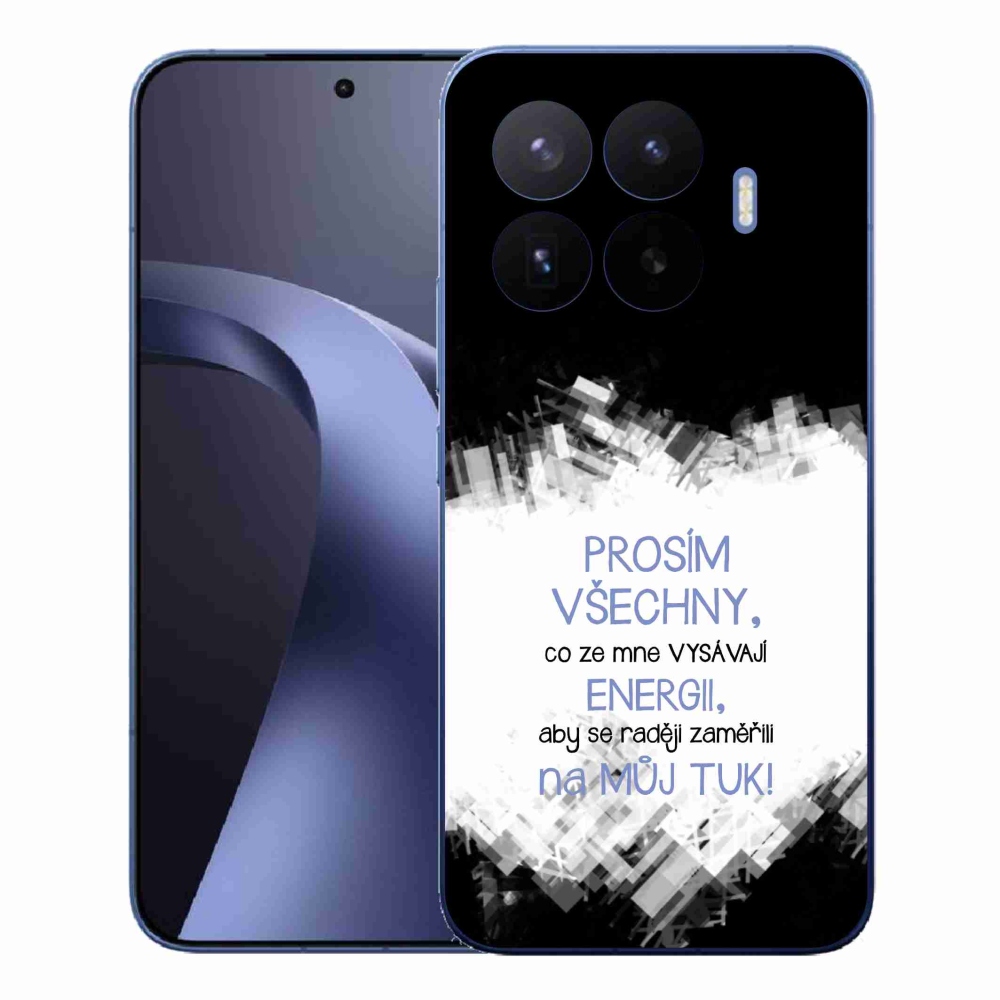 Gélový kryt mmCase na Xiaomi 17T Pro - vtipný text 1 modrý