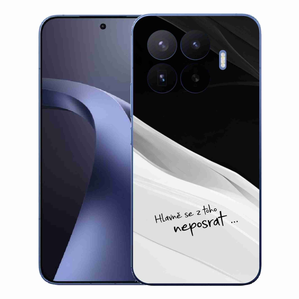 Gélový kryt mmCase na Xiaomi 17T Pro - vtipný text 13 bieločierne pozadie
