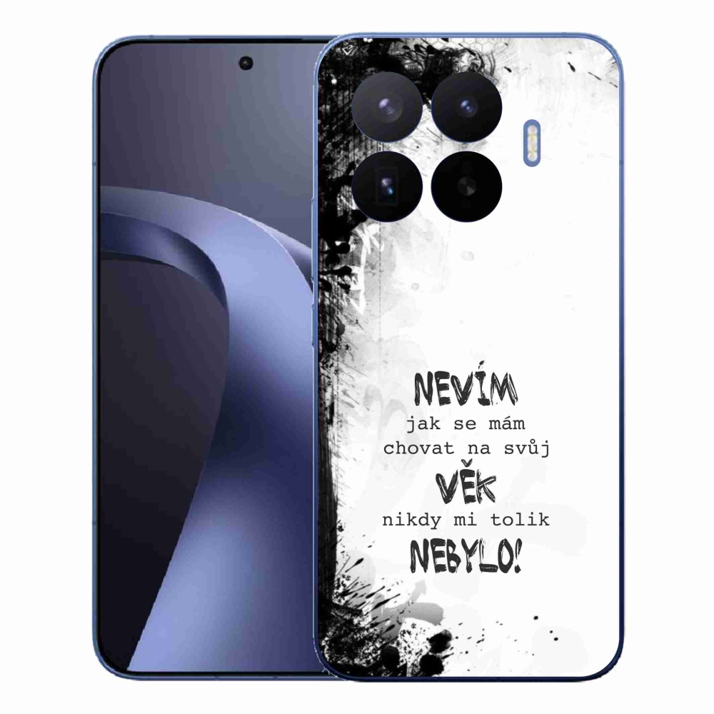 Gélový kryt mmCase na Xiaomi 17T Pro - vtipný text 14 biele pozadie