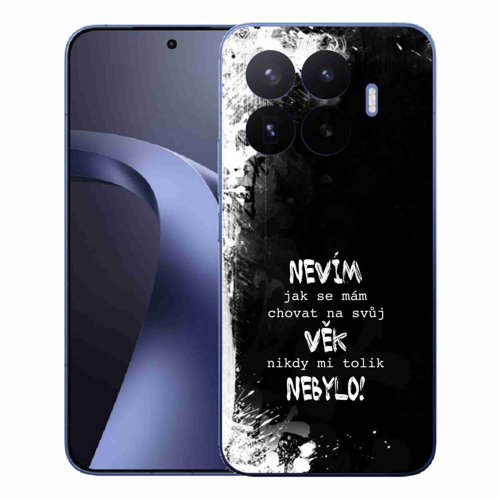 Gélový kryt mmCase na Xiaomi 17T Pro - vtipný text 14 čierne pozadie