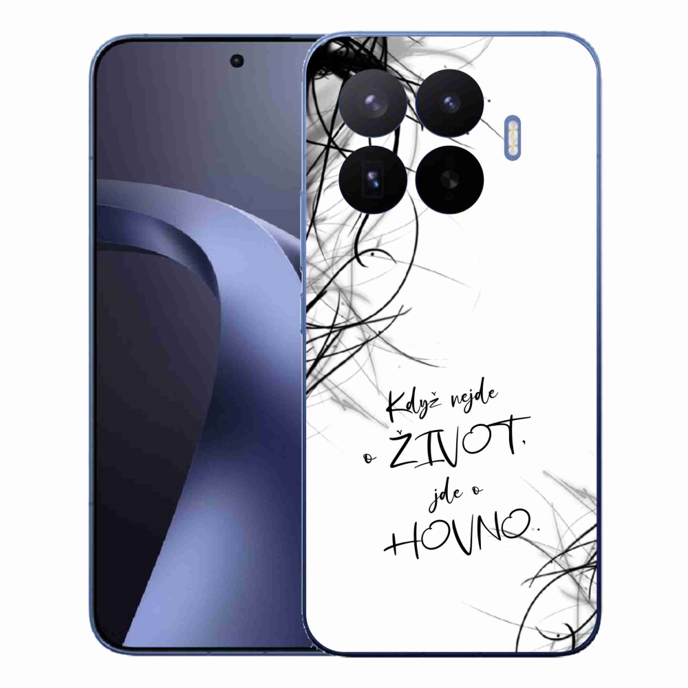 Gélový kryt mmCase na Xiaomi 17T Pro - vtipný text 16 biele pozadie