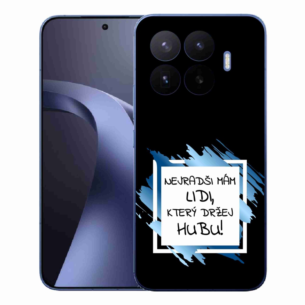 Gélový kryt mmCase na Xiaomi 17T Pro - vtipný text 7 bieločierne pozadie