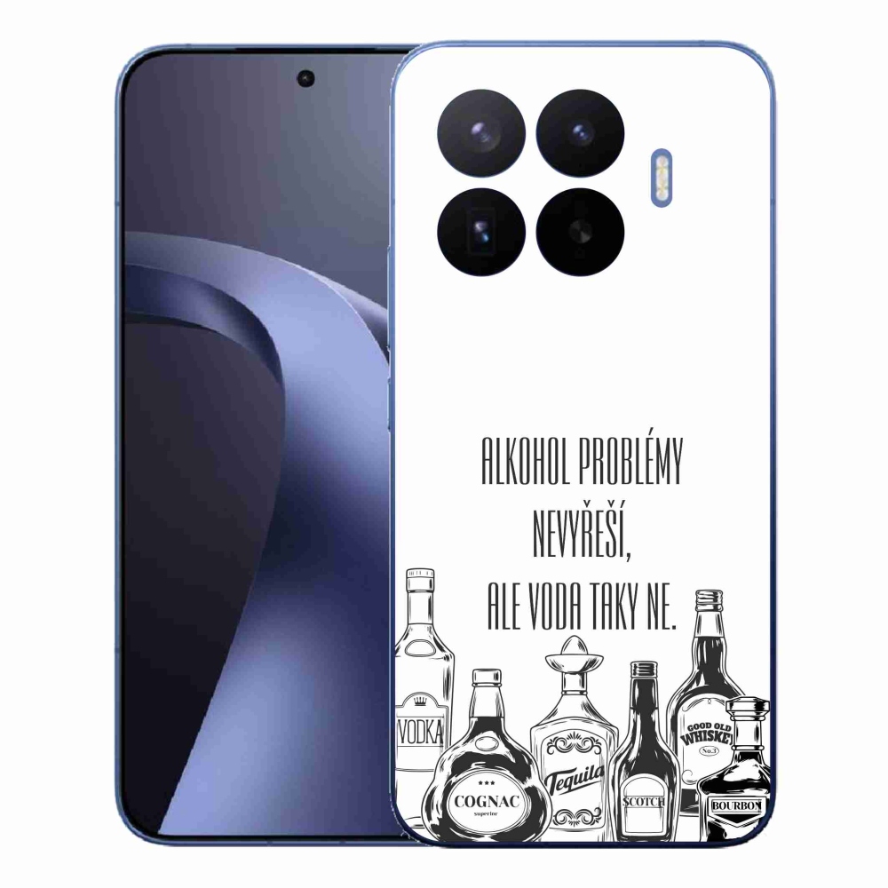 Gélový kryt mmCase na Xiaomi 17T Pro - vtipný text biele pozadie