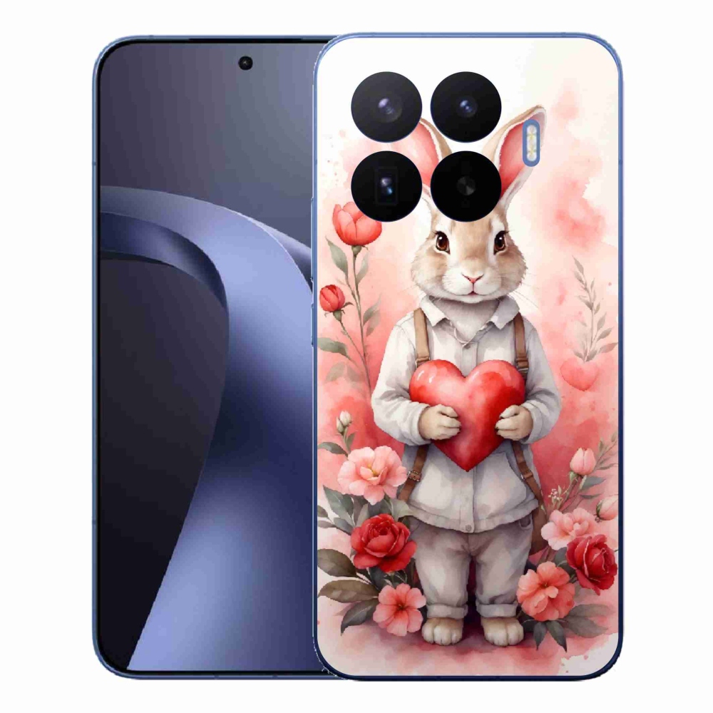 Gélový kryt mmCase na Xiaomi 17T Pro - zajac so srdiečkom