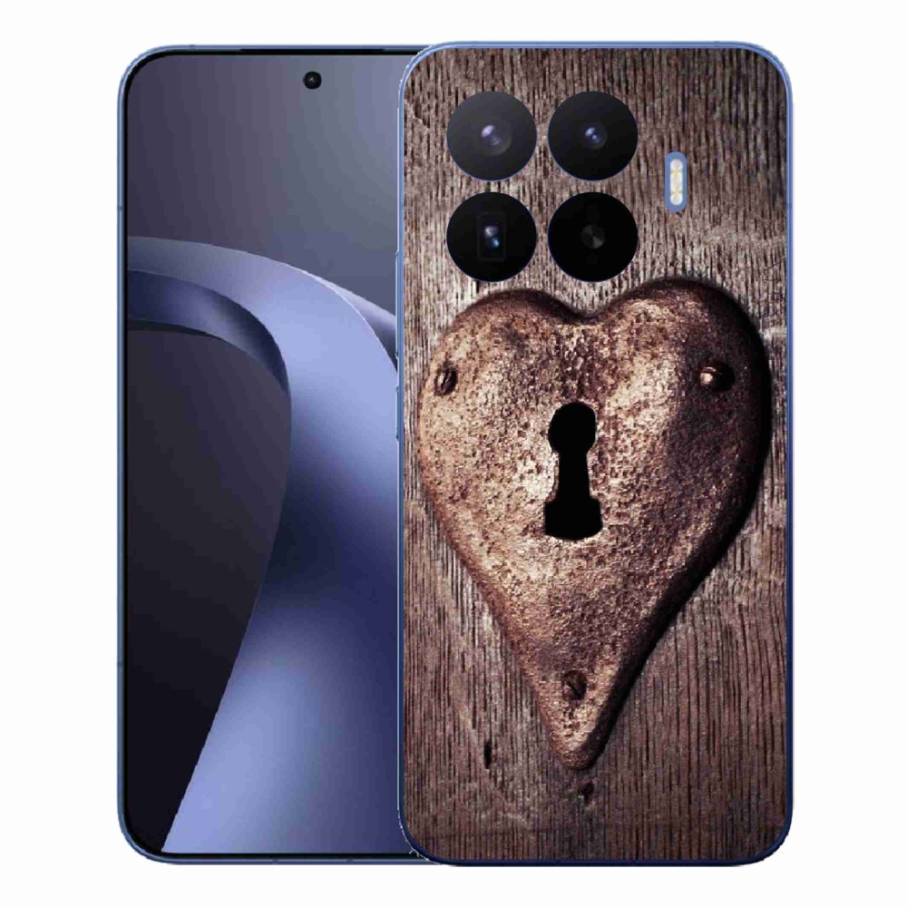 Gélový kryt mmCase na Xiaomi 17T Pro - zámok v tvare srdca