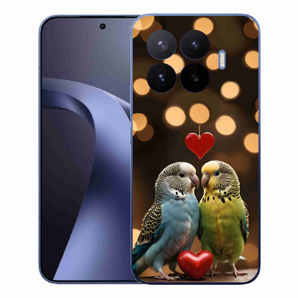Gélový kryt mmCase na Xiaomi 17T Pro - zamilovaní papagáje