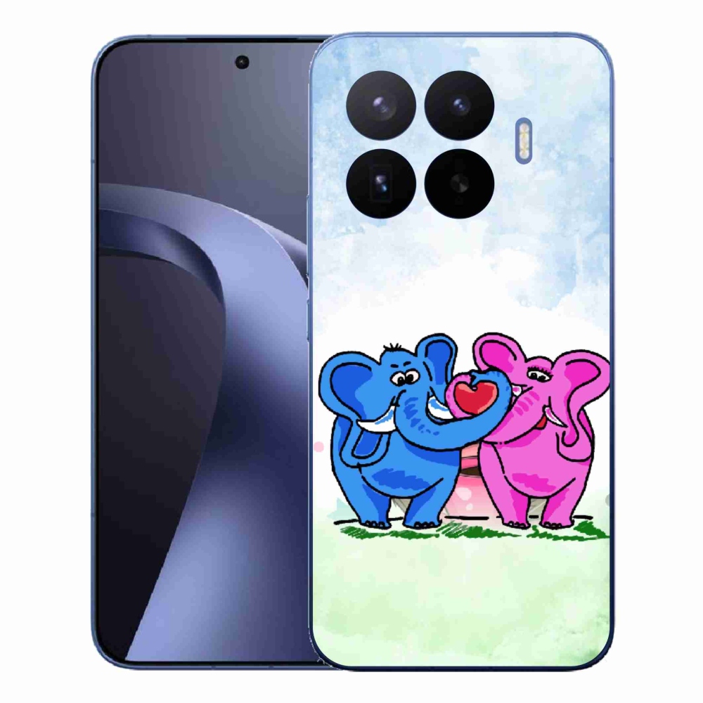Gélový kryt mmCase na Xiaomi 17T Pro - zamilovaní slony