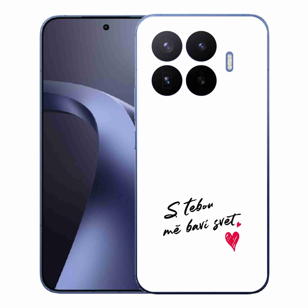 Gélový kryt mmCase na Xiaomi 17T Pro - zamilovaný text 1 biele pozadie