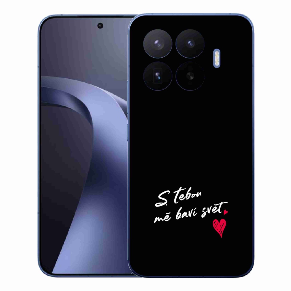 Gélový kryt mmCase na Xiaomi 17T Pro - zamilovaný text 1 čierne pozadie