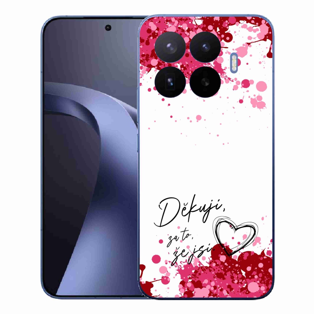 Gélový kryt mmCase na Xiaomi 17T Pro - zamilovaný text 2 biele pozadie
