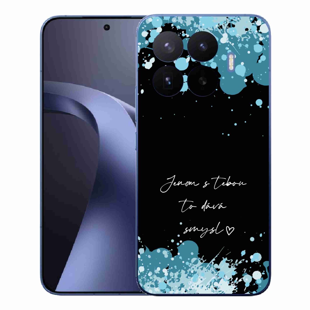 Gélový kryt mmCase na Xiaomi 17T Pro - zamilovaný text čierne pozadie