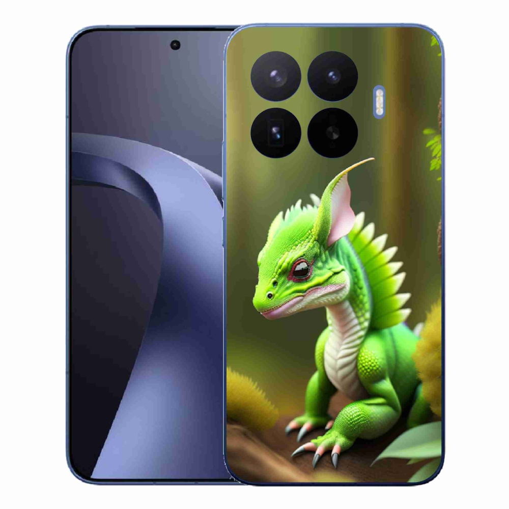Gélový kryt mmCase na Xiaomi 17T Pro - zelený dráčik