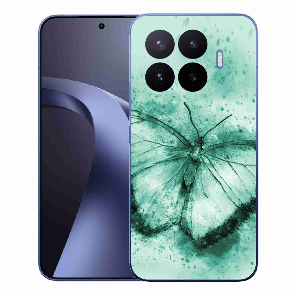 Gélový kryt mmCase na Xiaomi 17T Pro - zelený motýľ