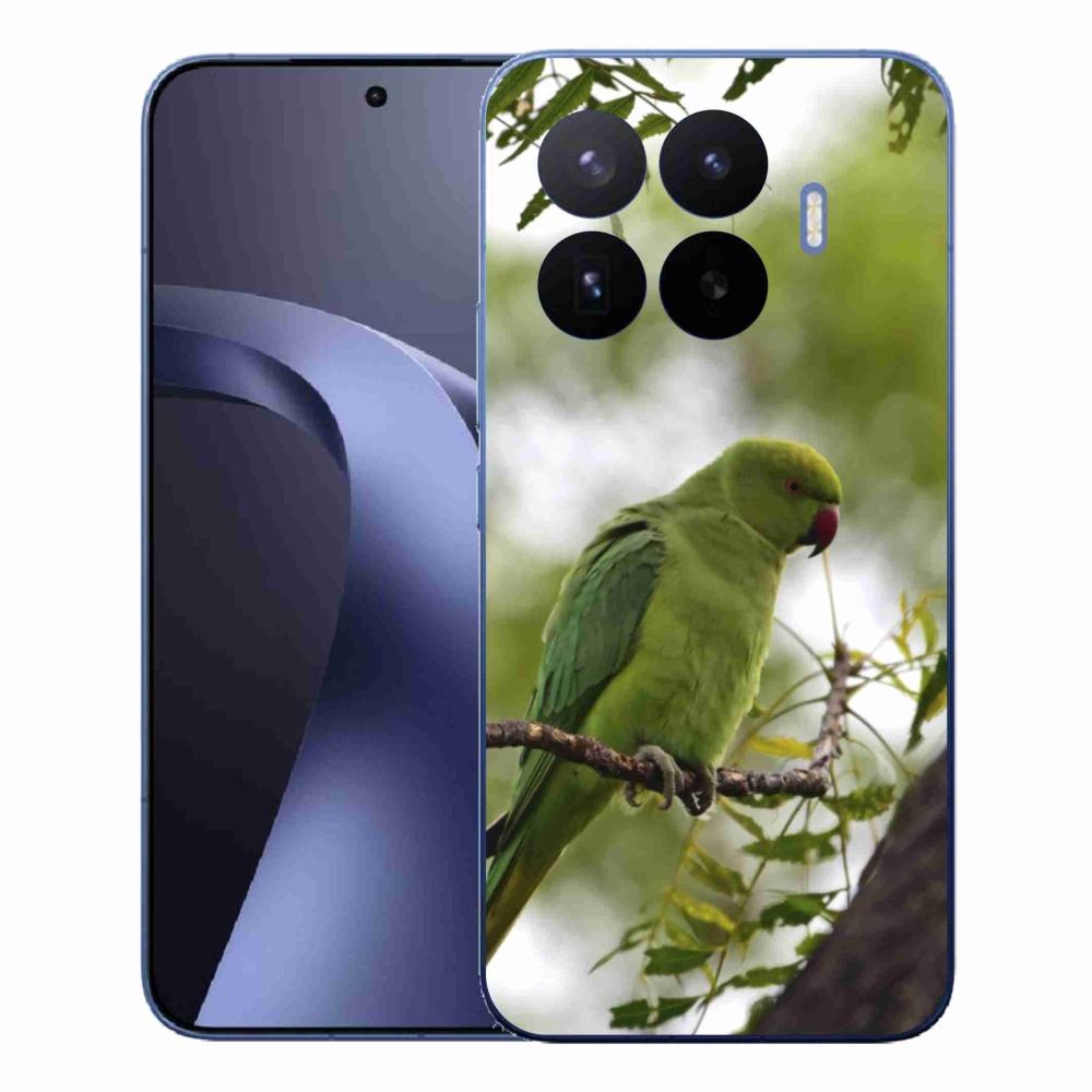 Gélový kryt mmCase na Xiaomi 17T Pro - zelený papagáj
