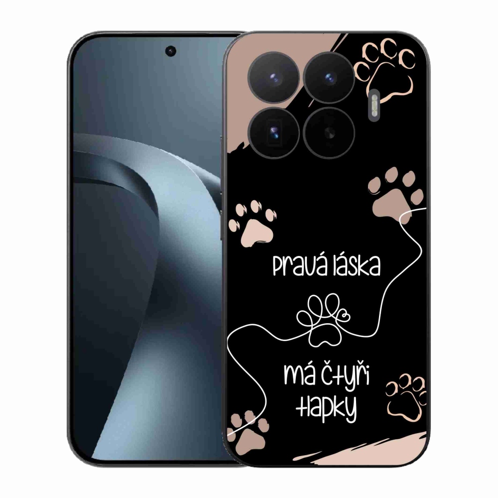 Gélový kryt mmCase na Xiaomi 17T - psí motív 1 čierne pozadie