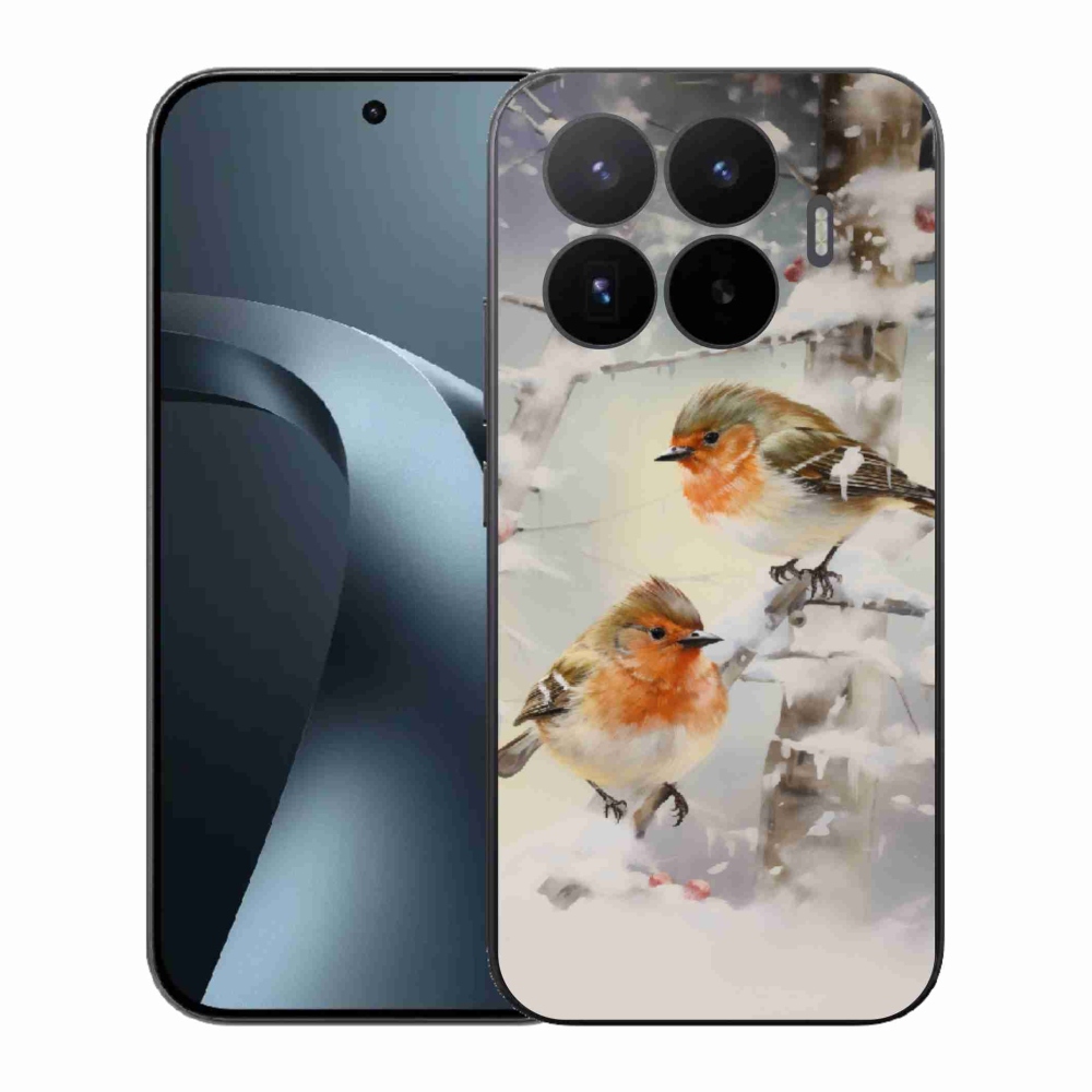 Gélový kryt mmCase na Xiaomi 17T - vtáčiky v zime